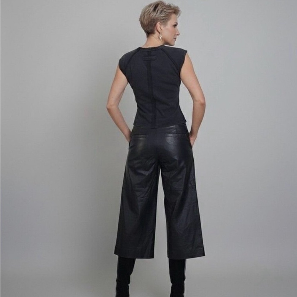 MICHAEL Michael Kors Black Wide Leg Culottes